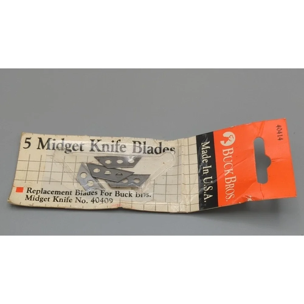VTG Utility 4 Replacement Blades‎ 3 hole for Buck Bros Midget Mini Knife 40409